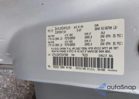 2007 Dodge Ram 1500 Slt/Trx4 Off Road/Sport from USA, damaged, VIN 1D7HU18247S247500